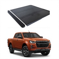 Couverture de benne coulissante en alliage d'aluminium de haute qualité pour Isuzu D-Max 2020+ – Conception tri-pliante, étanche, rétractable et verrouillable