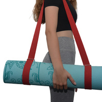 Sangle de transport de tapis de yoga en coton de haute qualité, support de luxe pour tapis de yoga, sangle de transport de tapis de yoga naturelle