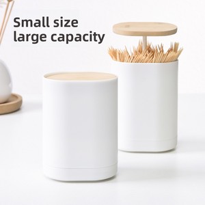 Caja para palillos de dientes con sistema de apertura automática, caja creativa para hisopos de algodón, caja de almacenamiento para palillos de dientes y hisopos de algodón para el hogar. - Product Image 4