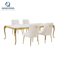 Chaise de salle à manger contemporaine capitonnée en tissu blanc de luxe, style italien