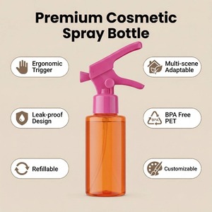 Botella de Spray Personalizada de 100ml/200ml, <span class=keywords><strong>Mini</strong></span> Botella de Spray con Gatillo, Pulverizador de Niebla Fina de Plástico, Botella Recargable para Mascotas, Cosméticos, Cabello y Agua - Product Image 2