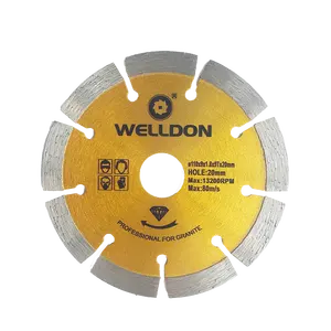 Welldon Diamant Cirkelvormige Band Zaagblad Turbo Droog Stille Gereedschap Hoge Snelheid 125 Multi Snijden Schijf Voor Hout Graniet Bone