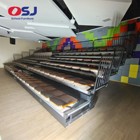 Chaises télescopiques électriques OSJ, sièges de stade rétractables, sièges d'auditorium pliants automatiques