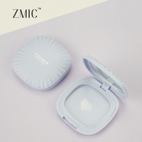 Boîtier vide carré pour poudre compacte, étui d'emballage pour blush, palette en plastique pour correcteur de sourcils, jolie palette de fards à paupières en crème