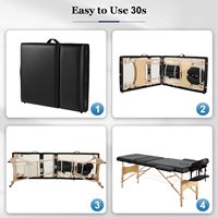 Offre Spéciale luxe 2 pliant léger visage Solon Spa lit facile à installer Camillas De Masajes Table de Massage en bois lit