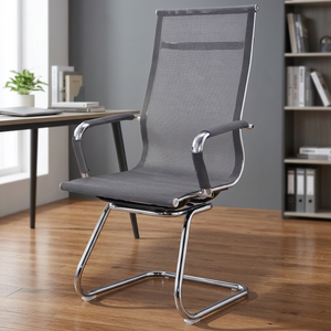 Best Price Modern Foldable Rotating Aluminum Frame Office <b>Chair</b> Ergonomic Design Full Mesh Arched Low <b>Back</b> Executive- <b>Chair</b> - Product Image 3