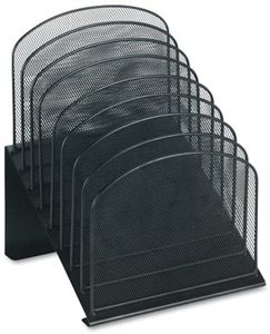 Metal Mesh 8 Tier Vertical Desktop <b>File</b> <b>Organizer</b> Powder Coat Finish Durable Steel Mesh Construction Metal Desk <b>Organizer</b> - Product Image 2