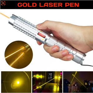 Nhà Máy Giá có thể sạc lại siêu sáng tầm xa vàng con trỏ laser cực kỳ mạnh mẽ LED Đèn pin Laser - Product Image 3