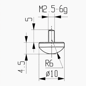Conseils de mesure pour comparateurs M2.5 6g R6 10 Capteurs de position linéaire - Product Image 1