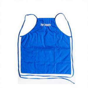 <span class=keywords><strong>Delantal</strong></span> de Cocina de Poliéster y Algodón Azul, Duradero, Reutilizable, Personalizado para el Mercado Estadounidense, en Oferta - Product Image 1