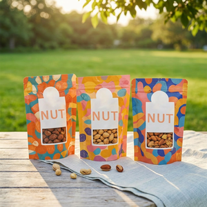 Custom Biodegradable Stand up Pouch Snack <b>Packaging</b> Resealable Plastic Mylar <b>Bags</b> With Zipper Food Nuts <b>Packaging</b> <b>Bags</b> OEM ODM - Product Image 1