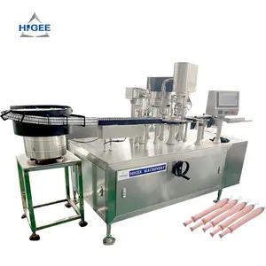 Higee full automatic gynecological gel tube pipe gel filling machine production line