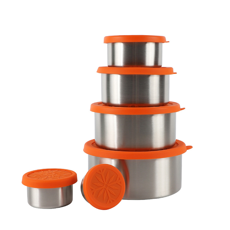 Set de lonchera naranja de 6 piezas