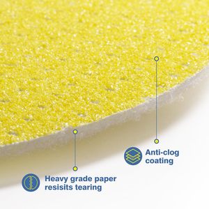 En stock 400 disques abrasifs de 225 mm (grains 60/80/120/180/220) pour ponceuse à cloisons sèches, ponceuse <span class=keywords><strong>girafe</strong></span>, ponceuse de plafond, sans poussière - Product Image 6