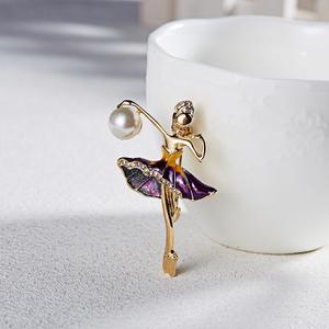 Broche Personalizado de Bailarina de Ballet, Joyería de Lujo, Broches para Ropa y Sombreros, Broche de Diamantes de Imitación para Mujer, Regalo - Product Image 3