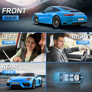 360 대시 캠 전면 및 후면 내부, 자동차용 4 채널 대시 카메라 FHD 1080P, 내장 Wi-Fi, 3.0 IPS 스크린 슈퍼 야간 투시경 - Product Image 4