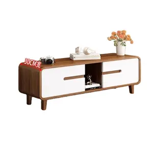 Living Room Cabinet Furniture Modern Wooden TV Cabinet Coffee Table Set