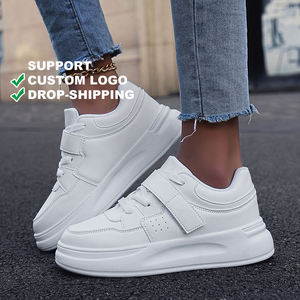 2024 nuovo stile da <span class=keywords><strong>donna</strong></span> scarpe da corsa da Tennis comode scarpe Casual alla moda scarpe da passeggio in <span class=keywords><strong>pelle</strong></span> sintetica bianche - Product Image 2