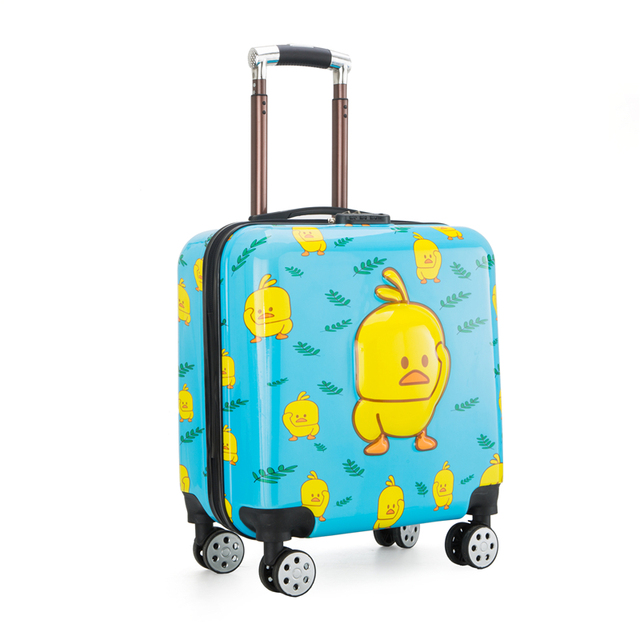 Kid Luggage Case and Backpack 18 Inch Suitcase with Spinner Wheels Hard Shell Travel Luggage