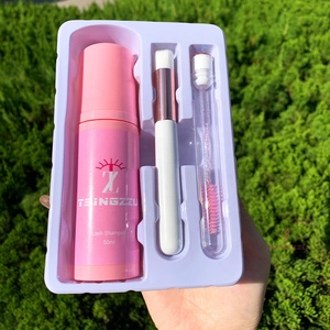 Kit de Nettoyage Cils 30ml 60ml 100ml – Nettoyant Cils Sans Huile avec Brosse et Mousse – Marque Privée pour Extensions de Cils - Product Image 2