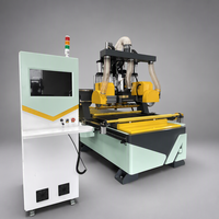 Machine de traitement du bois à grande vitesse économique SHANSHU avec double lame de scie, routeur CNC Mach3, pompe à engrenages Syntec et table à vide
