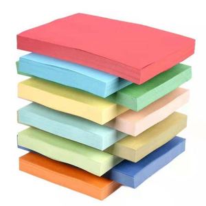 Papier couleur A4 rame 10 couleurs 100% pâte Vigin papier couleur de bureau sans acide taille 70gsm 80gsm A4 - Product Image 3