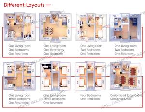 拡張可能な家20フィート30フィート高級プレハブ折りたたみ式ホーム2ベッド3室プレハブモバイル拡張可能なコンテナハウス - Product Image 5