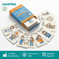 Cartes éducatives personnalisées OEM sur les métiers et les outils, ensemble de cartes d'apprentissage des métiers pour la maternelle en gros avec boîte personnalisée
