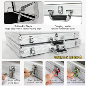 Nhôm thương mại hiển thị hiển thị trường hợp 24 "x 20" Khóa Tabletop Showcase - Product Image 5