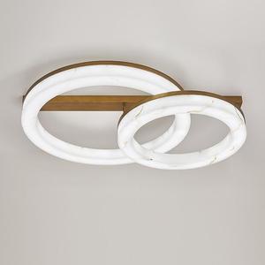 Lámpara de Techo Estilo Francés, Diseño de Anillo de Imitación de Mármol, Lámpara de Pared LED de 105 cm x 25 cm, Luz Tricolor, Montaje en Superficie - Product Image 2