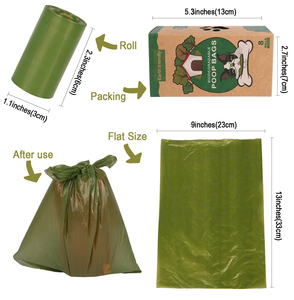 Bolsas para excremento de perro ecológicas OEM/ODM, compostables y biodegradables con aroma para gatos y animales, material <span class=keywords><strong>Epi</strong></span> sostenible - Product Image 6