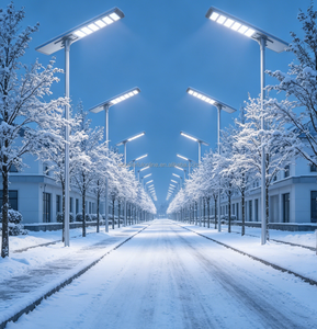 Lampione Solare Serie 7 ad Alta Luminosità WON-702-5 500W con Telecomando per Vialetti - Illuminazione Stradale Solare - Product Image 1