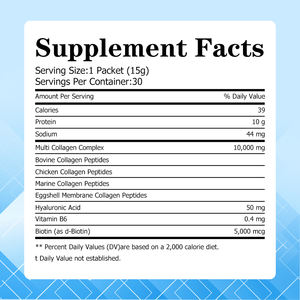 Barra de Gelatina de Colágeno Bovino de Marca Personalizada, 10000 mg, Envase Portátil, Sabor Uva Verde, Gelatina que Mejora la Firmeza de la Piel con Biotina - Product Image 2