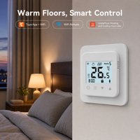 HY518 24V Thermostat à écran tactile LCD numérique Smart Life Télécommande Wifi Thermostat de chauffage pour les pièces de systèmes de chauffage par le sol