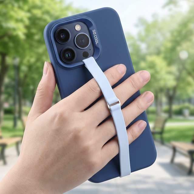Creative Design Rubber Band Mobile Phone Holder Soft Elastic Band Phone Grip Extendable Silicone Phone Strap Anti-slip