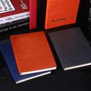 Cuaderno Clásico Marrón y Negro de PU, Diario de Tapa Blanda de Cuero, Cuaderno Personalizable con Páginas Rayadas para el Trabajo - Product Image 4
