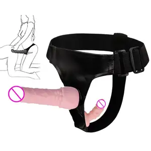 Calcinha de arnês para mulheres, vibrador de cabeça dupla com alça dupla, para mulheres, vibrador de vagina + anal, brinquedo sexual para solteiro