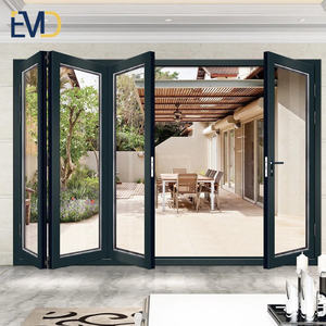 Puerta Plegable de Vidrio para Exteriores con Perfil de Aleación de Aluminio Resistente al Viento, Diseño Moderno y Popular para Villas - Product Image 4