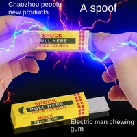 Chewing-gum choquant choc électrique blague jouets gros plan magique accessoires délicats blagues de rue cadeaux de fête d'halloween au cœur léger