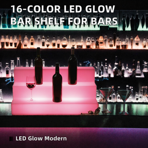 Estante de Exhibición de Plástico con Barra LED, Soporte para Botellas con 16 Colores Cambiantes, para Hoteles, Discotecas y Bares - Product Image 2