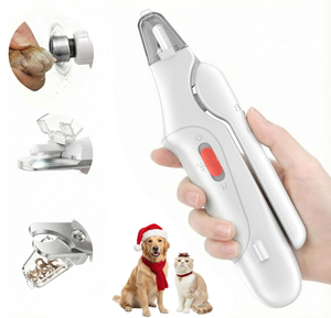 Cortauñas y Lima Eléctrica 2 <span class=keywords><strong>en</strong></span> 1 <span class=keywords><strong>para</strong></span> Perros y Gatos con Luz, Protector de Seguridad Mejorado <span class=keywords><strong>para</strong></span> Evitar Cortes Excesivos, Cuchilla Afilada, Venta al por Mayor Directa de Fábrica - Product Image 1