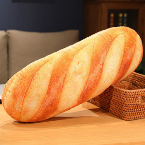 Bantal Bentuk Roti Butter Toast 3D Simulasi Makanan yang Dapat Dibalik - Product Image 3