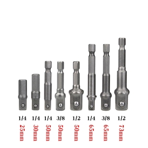 Hex Shank <span class=keywords><strong>1</strong></span>/4 "<span class=keywords><strong>3</strong></span>/<span class=keywords><strong>8</strong></span>" <span class=keywords><strong>1</strong></span>/<span class=keywords><strong>2</strong></span> "<span class=keywords><strong>8</strong></span> cái Ổ cắm Chrome Vanadi ổ cắm Bộ chuyển đổi Bộ mũi khoan cho thanh công cụ điện Bộ chuyển đổi - Product Image 5