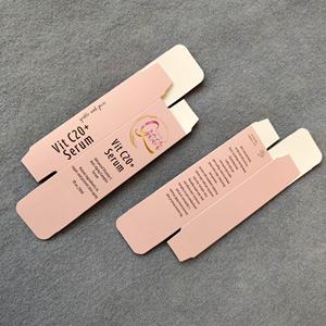 Cajas de Embalaje de Papel Rosa Plegables para Esencias Líquidas, Cajas de Cartón Blanco para Cosméticos con Logotipo Personalizado - Product Image 4
