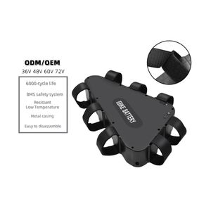 Треугольный Аккумулятор для электровелосипеда, 48 В, 52 В, 60 В, 72 В, 20 А/ч, 24 А/ч, 45 А/ч, 50 А/ч - Product Image 1