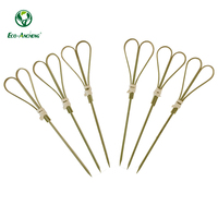 Brochettes en bambou écologiques de haute qualité pour barbecue au charbon de bois, apéritifs décoratifs et cuisine en plein air