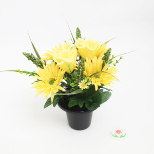 New Design Wholesale Artificial Cemetery <strong>Flowers</strong> Potted Funeral <strong>Flowers</strong> Outside Funeral Decor - Product Image 2