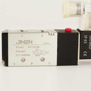 Vanne solénoïde JINEN 4V210-08 DC24V, commande pneumatique, type air, deux voies, cinq voies - Product Image 1