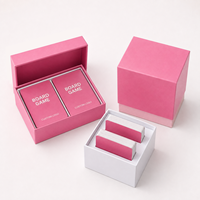 Boîte de jeu de cartes personnalisée rose pour adultes, idéale pour les soirées en groupe, les fêtes, les familles et les couples