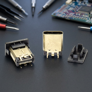 Conector Vertical USB 3.1 Tipo C Hembra SMT, Adaptador de Alta Velocidad, Contacto de Aleación de Cobre, Acabado de Estaño Retardante de Llama UL94V-0, LCP - Product Image 2